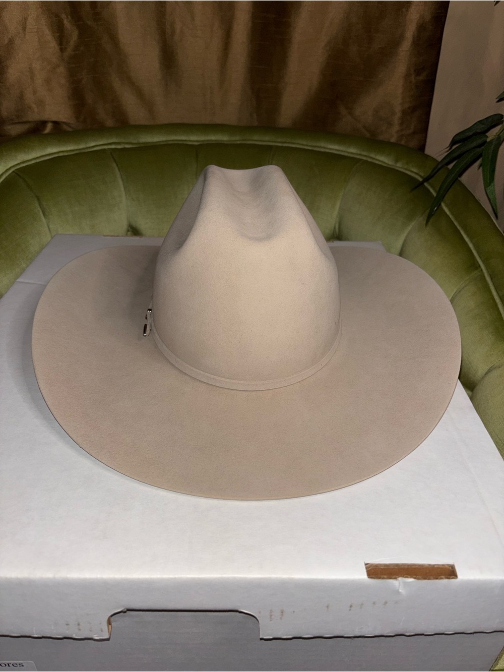 New Custom made 5X Greeley Hat Works W/ Original Box And custom Highlights 7 1/8 - Picture 5 of 12